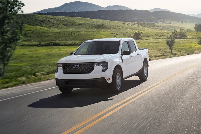 Ford Maverick Hybrid driving on the road