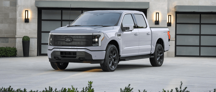 Gray 2025 Ford F-150 lightning