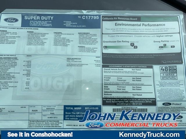 2026 Ford Super Duty F-250 SRW XL 4WD Reg Cab 8' Box