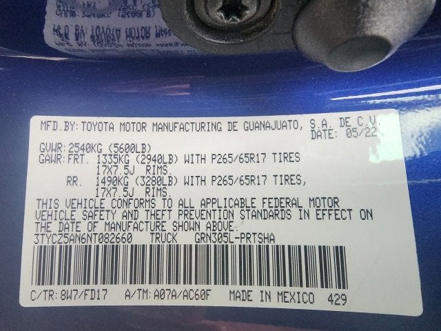 2022 Toyota Tacoma TRD Sport V6
